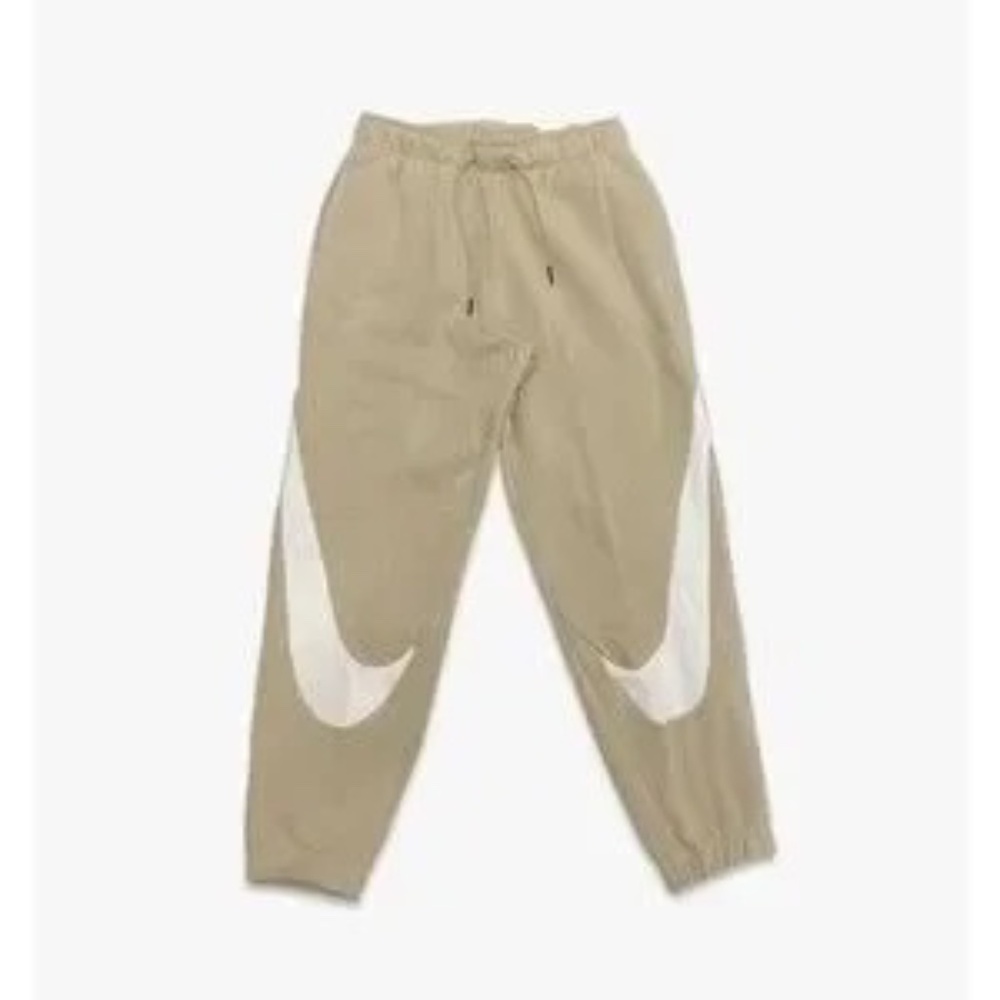 Nike Women's Sportswear Swoosh Fleece Joggers, Tan, size Small